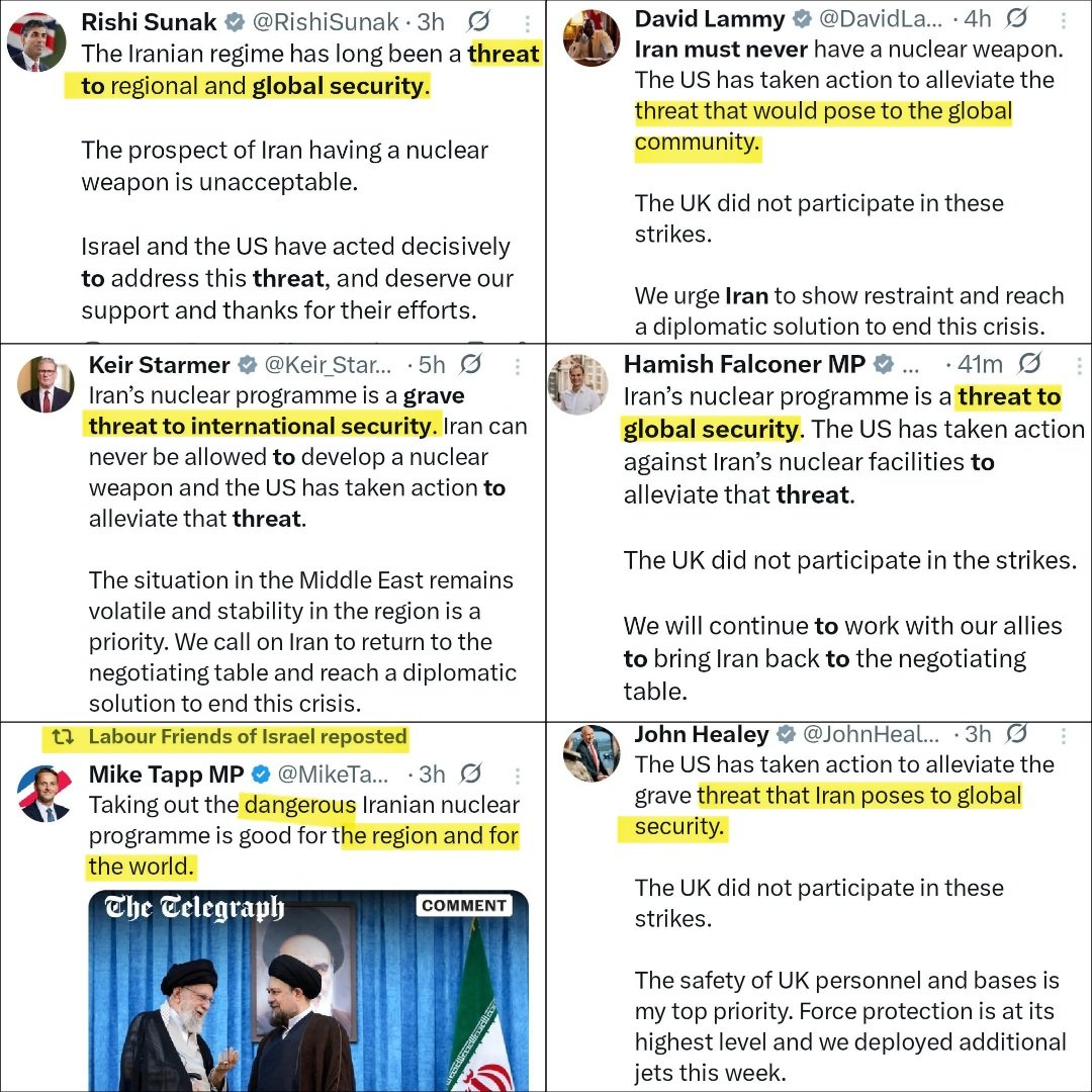 Western leaders repeating Iran threat narrative