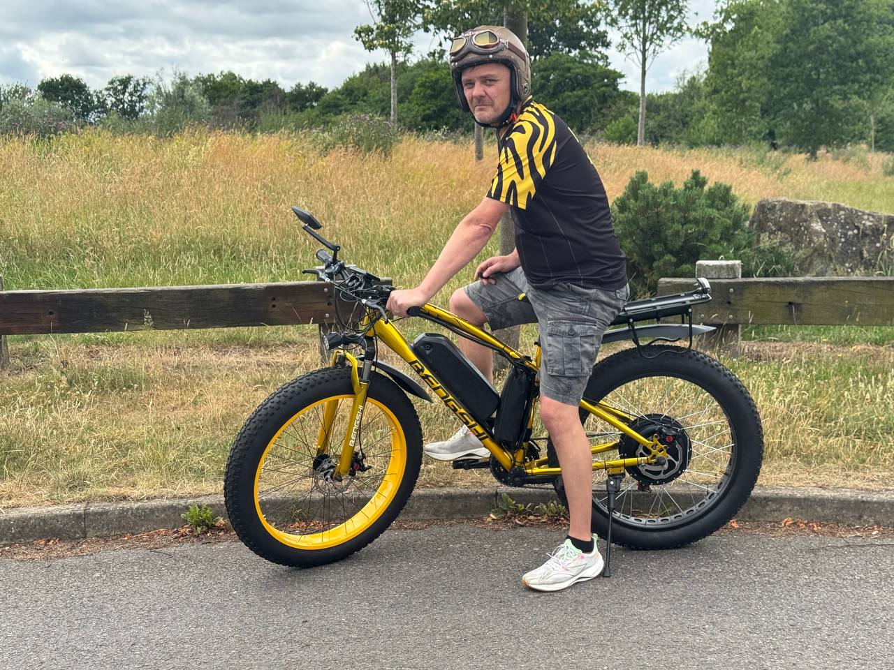 The Panther fitted for road test