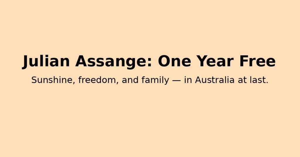 Assange anniversary featured image