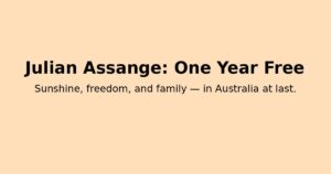 Assange anniversary featured image